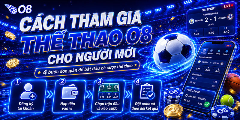 Cách tham gia Thể thao O8 cho người mới